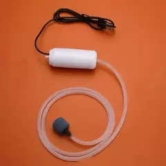 Imagem do Oxigenador silencioso, pequena bomba de oxigênio portátil, mini carregamento usb, bomba de oxigênio para tanque de peixes, suprimentos para aquário
