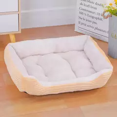 Cor quadrada inverno macio casa quente para cama de cachorro para tapete de cachorro à prova dwaterproof água cama de gato para animais de estimação para grande médio pequeno casa de cachorro - loja online