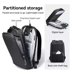 MARK RYDEN-Mochila Laptop Slim para Homens, Mochila Minimalista Empresarial, YKK Zipper, Resistente a Riscos, USB - comprar online