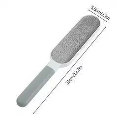 Removedor de pêlos de animais de estimação de dupla face, escova de fiapos pegajosa eletrostática manual, para gato, roupas, sofá, móveis, limpeza de carpetes - comprar online