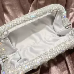 Handmade Strass Evening Clutch Bags com Punho Brilhante, Novas Dobras Bolsas, Handmade Bolsas, Designer De Luxo, Festa De Casamento, Alta Qualidade - comprar online