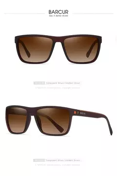 BARCUR-Óculos de sol esportivos leves polarizados para homens e mulheres, óculos de sol TR90, acessório para óculos, proteção UVAB - comprar online