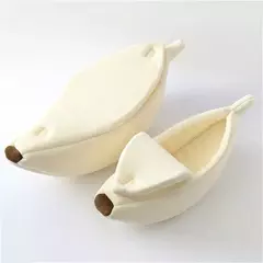 Banana gato cama casa engraçado bonito aconchegante gato esteira camas quente durável portátil pet cesta canil cão almofada gato suprimentos multicolorido na internet