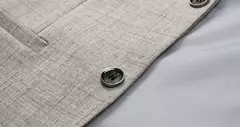Jaqueta justa de manga comprida masculina, terno de negócios, blazers casuais, gola de casaco, terno diário, 3 cores opcionais, nova para primavera e outono - loja online