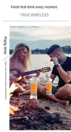 Grande capacidade portátil Juicer Cup, poderoso motor, rápido agitando misturador liquidificador, copo de mistura ao ar livre, 600ml, lâmina de 10 folhas, 4000mAh, novo
