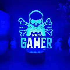3D LED Gaming Setup Lamp, USB Powered, Bedroom Night Lights das crianças, Iluminação interior, Iluminação Presentes, Sala de jogos na internet