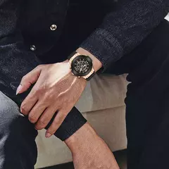 Movimento Japonês Masculino Relógio de Quartzo, Silicone Strap, Impermeável, Marca de topo, Luxo, Esportes, Calendário, Novo, 2023 - loja online