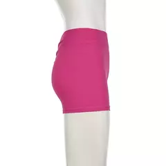 Darlingaga-Calções Femininos Casual Solid Ruched Skinny Verão, Mulheres Sportswear, Ginásio Básico Calças Curtas, Dobra Roupas Yoga, Streetwear Bottom na internet