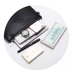 Clutch estilo empresarial para homens, carteira grande, couro PU macio, bolsa de pulso masculina, lazer elegante, bolsas de mão elegantes, bolsa de presente, nova - Wolf Magazine
