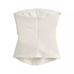 TRAF-Blusa sem mangas sem alças para mulheres, tops femininos, zíper traseiro, roupas de rua, tanque chique, moda verão, nova - Wolf Magazine