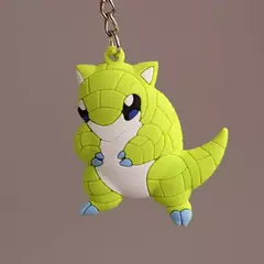 Pokemon chaveiro pikachu anime figura de ação brinquedo kawaii dos desenhos animados moda charmander psyduck boneca chaveiro saco carro pingente presente do miúdo - loja online