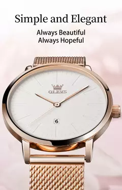 OLEVS-Relógio de quartzo impermeável de aço inoxidável feminino, original, simples, elegante, luxo, moda