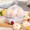 Fogão de ovo elétrico multifuncional, vapor de desligamento automático, máquina de cozimento rápida, vaporizador, milho, leite, vaporizador, cozinha