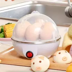 Fogão de ovo elétrico multifuncional, vapor de desligamento automático, máquina de cozimento rápida, vaporizador, milho, leite, vaporizador, cozinha
