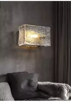Luxo Lâmpada De Parede Com Onda De Água Padrão, Todo O Cobre, Sala De Estar Fundo, Quarto, Cabeceira, Hotel, Salão, Corredor - loja online
