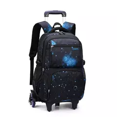 Mochila escolar com rodas para crianças, Mochila de rolamento para menino, Mochila escolar com rodas, Mochila de bagagem de mão, 6 rodas - comprar online