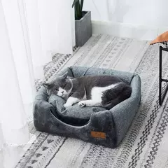 Novo triângulo ninho de gato fechado casa de gato ninho de animal de estimação quente e engrossado sono profundo ninho de cachorro suprimentos para animais de estimação fechado cama de gato barracas de gato na internet