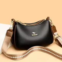 Imagem do Bolsa de Ombro de Couro Genuíno para Mulheres, Bolsas Crossbody Femininas, Bolsa Feminina, Carteira, Marca de Luxo, Tendência da Moda, Designer, Sac A Main