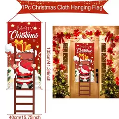 Decoração de Natal Bandeira Bandeira Pendurada Porta, Enfeites, Presentes de Natal, Decoração de Ano Novo, 2025, 2025 na internet