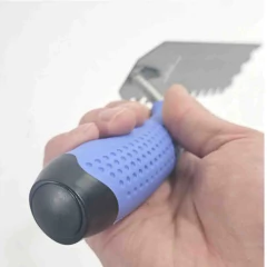 1pc dentes putty espátula pá gesso drywall reparação raspador quadrado entalhado espátula de gesso para ferramenta de construção na internet