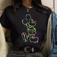 Moda mickey minnie mouse disney camiseta roupas femininas verão manga curta topos casuais camiseta kawaii