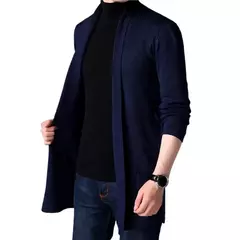 Cardigan de tricô masculino, suéter útil, casaco todo, outono e inverno - Wolf Magazine