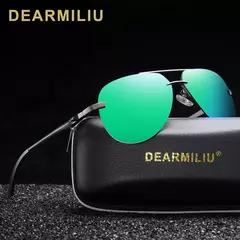 DEARMILIU-Óculos de sol de aviação para homens e mulheres, armação, motorista clássico, revestimento polarizado, óculos espelho, A143, 2022 na internet