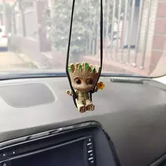 5-6cm árvore homem groot guardiões da galáxia marvel vingadores anime mini brinquedos figura de ação sentado groot crianças brinquedos presentes
