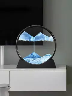 3D Moving Sand Art Picture, Vidro Redondo, Sandscape Do Mar Profundo, Ampulheta, Artesanato Fluindo, Pintura Em Areia, Escritório, Decoração De Casa, Presente - loja online