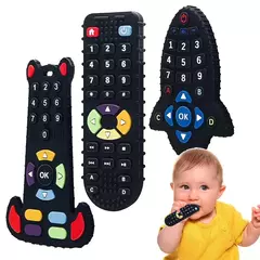 Bebê dentição brinquedos silicone mordedor mordedor mordedores para desenvolvimento de bebês chocalho bebê recém-nascido infantil sensorial brinquedos do bebê 0-3-6-12 m - Wolf Magazine