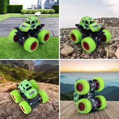 Imagem do Puxe o carro de brinquedo para crianças, rotação inercial, tração nas quatro rodas, veículo off-road, SUV Racing Power, presente do carro