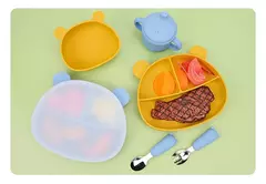 Baby Cartoon Tableware Set, Crianças Utensílio, Aço Inoxidável, Criança Louça, Talheres, Alimentação Colher, Garfo, Infantil - loja online