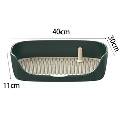 Cão de estimação toalete portátil cão potty pan trainer caixa de areia anti-respingo animais de estimação wc filhote de cachorro gatinho ferramenta de limpeza - loja online