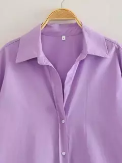 TRAF-Camisa multicolor de botões para mulheres, blusa de manga comprida, blusas extragrandes, streetwear feminino, verão - Wolf Magazine