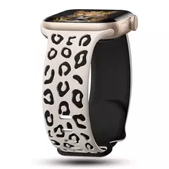 Pulseira de Silicone Gravada para Apple Watch, Faixa 45mm, 44mm, 42mm, 41mm, 40mm, 49mm, 44mm, Pulseira Correa, Série 8, 9, 7, SE, 6, 5, 4, 3, ultra 2 - loja online