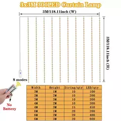 Natal USB Powered LED Curtain String Lights, Wedding Fairy Lights, Decoração de acampamento, Guirlanda para o ano novo - loja online