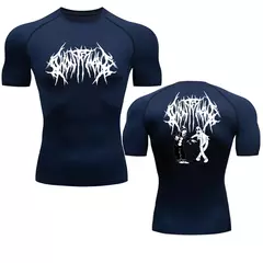 Y2K-Men's Bodybuilding Esporte T-Shirt, Corrida Camisa Secagem Rápida, Tops de Compressão de Manga Longa, Ginásio Camiseta, Fitness Rashgard Apertado - loja online