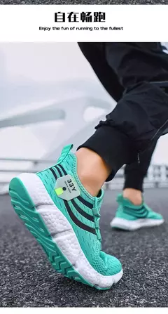 Tênis de malha leve para homens e mulheres, tênis esportivo respirável, calçado casual, caminhada, tênis