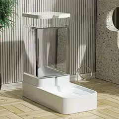 1pc/2pcs alimentador automático de água para cães/distribuidor de água, conjunto de dispensador de comida e água para cães de gravidade de plástico - comprar online