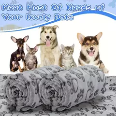 Toalha de banho para cachorros e gatos, cobertor macio e fofo para animais de estimação de alta qualidade, tapete para animais de estimação com padrão fofo de desenho animado, cobertor quente e confortável - comprar online