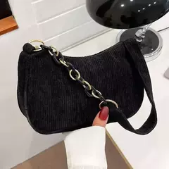 Bolsas de veludo vintage feminino, bolsa axilas, bolsas de ombro com zíper, bolsas pequenas, embreagem casual macia, moda feminina, outono, inverno
