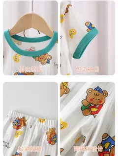 Conjunto de pijamas com estampa de dinossauro para meninos e meninas, camiseta e shorts infantis, terno infantil, verão, novo, 2 peças