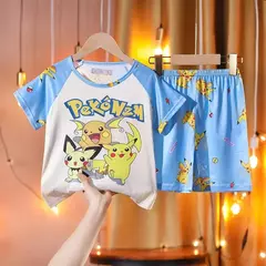 Conjunto de pijamas infantis de manga curta, roupas infantis, roupas infantis, roupas infantis, roupas infantis, verão - comprar online