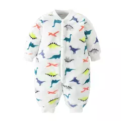 Macacão de flanela macia para bebê recém-nascido, jaqueta infantil para meninas e meninos, macacão de bebê, roupas de primavera e inverno, 0-18 meses na internet