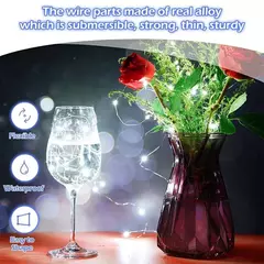 Bateria Powered String Fairy Lights com Bateria, Fio De Cobre De Prata, Decorações De Festa De Casamento, Decoração De Natal, Pacote De 20 - Wolf Magazine