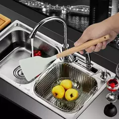 Conjunto de utensílios de cozinha com cabo de madeira, cozinhar ferramentas, utensílios de cozinha, pá, colher, prático, comestível, madeira, 12pcs - loja online