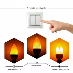 Emulação LED Dinâmica Flame Light, Lâmpada De Milho, Lâmpada De Efeito Flickering, Lâmpadas Criativas, Decoração De Casa, E14, E27, B22, AC 85-265V na internet