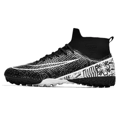 Botas de futebol masculinas longas, grama artificial, tênis de futsal, esportes ao ar livre, crianças, tênis de futebol para meninos, original, sociedade - loja online
