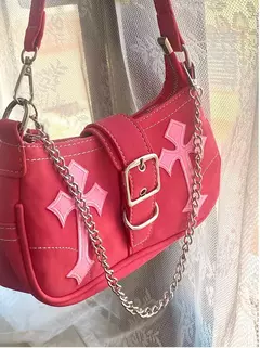 Y2K-Stars Padrão Underarm Bag para Mulheres, Bolsas de Lona, Pequenos Sacos De Ombro, Cadeia Tote Bolsas, Cool Girls, Moda Feminina - loja online