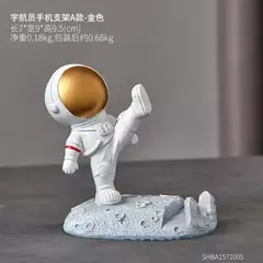 Imagem do Astronautas e Suporte para Celular, Decoração de Mesa de Escritório, Estilo Nórdico, Ornamentos, Resina Spaceman Bracket, Brinquedos, Presente
